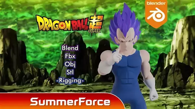 Ultra Ego Vegeta - Dragonball Super 3D model