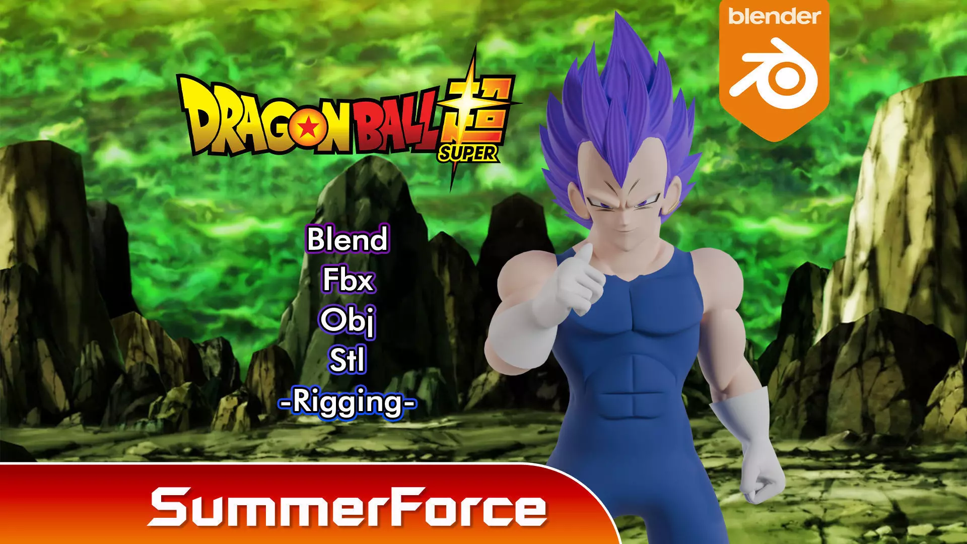 Ultra Ego Vegeta - Dragonball Super 3D model_0