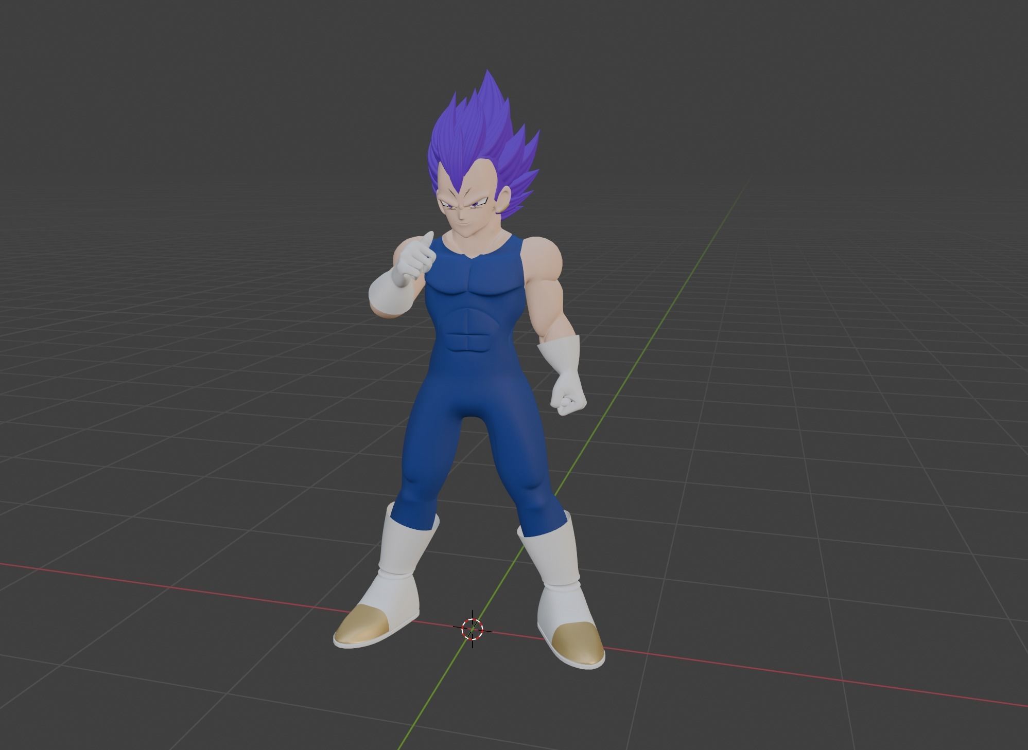 Ultra Ego Vegeta - Dragonball Super 3D model_4