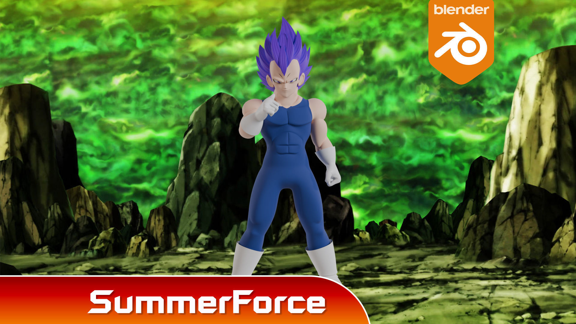 Ultra Ego Vegeta - Dragonball Super 3D model_2