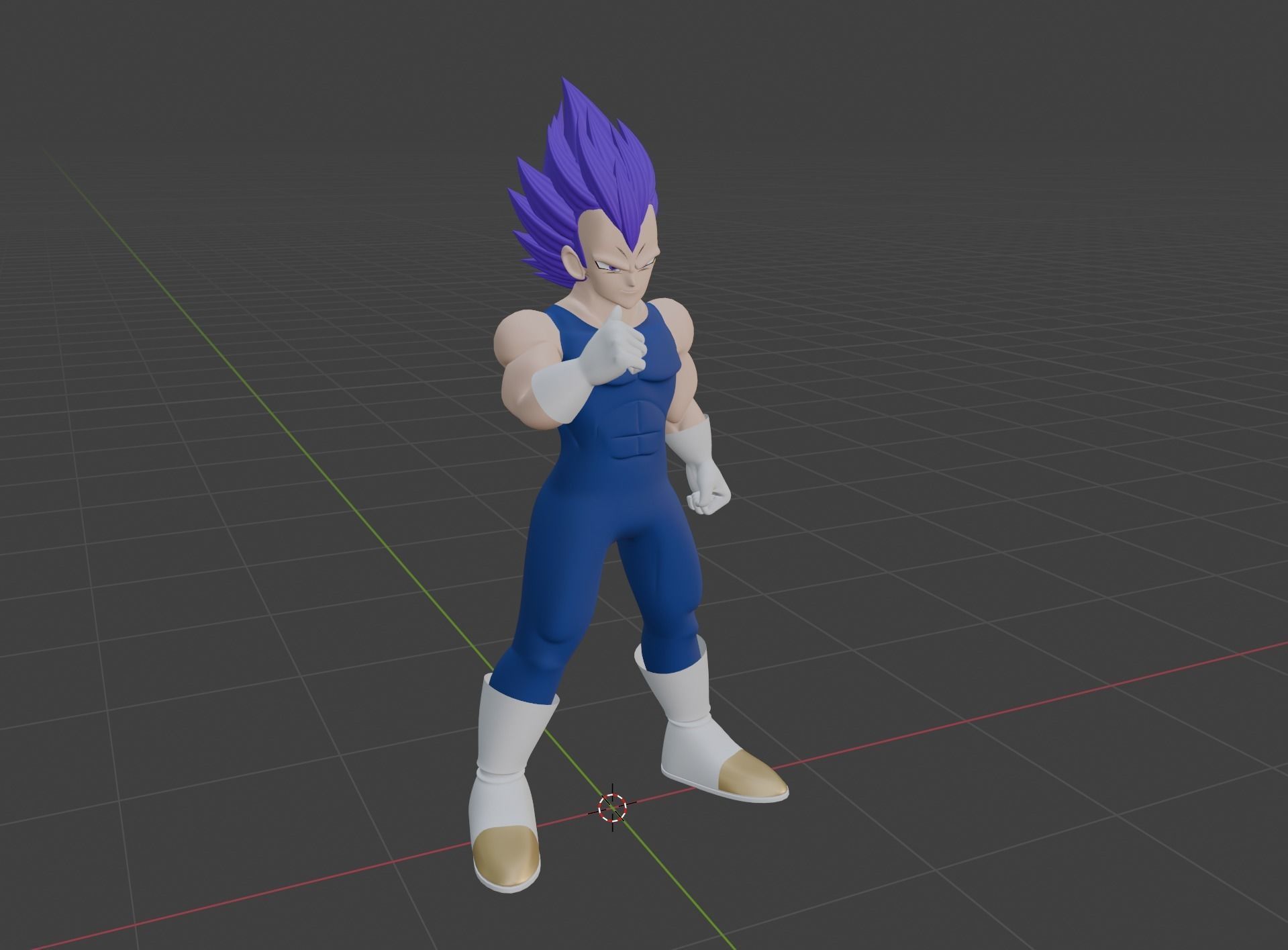 Ultra Ego Vegeta - Dragonball Super 3D model_7