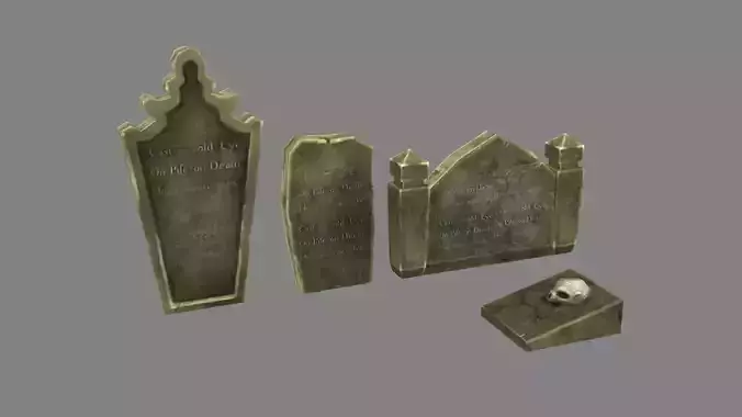 Cartoon tombstone - Stele
