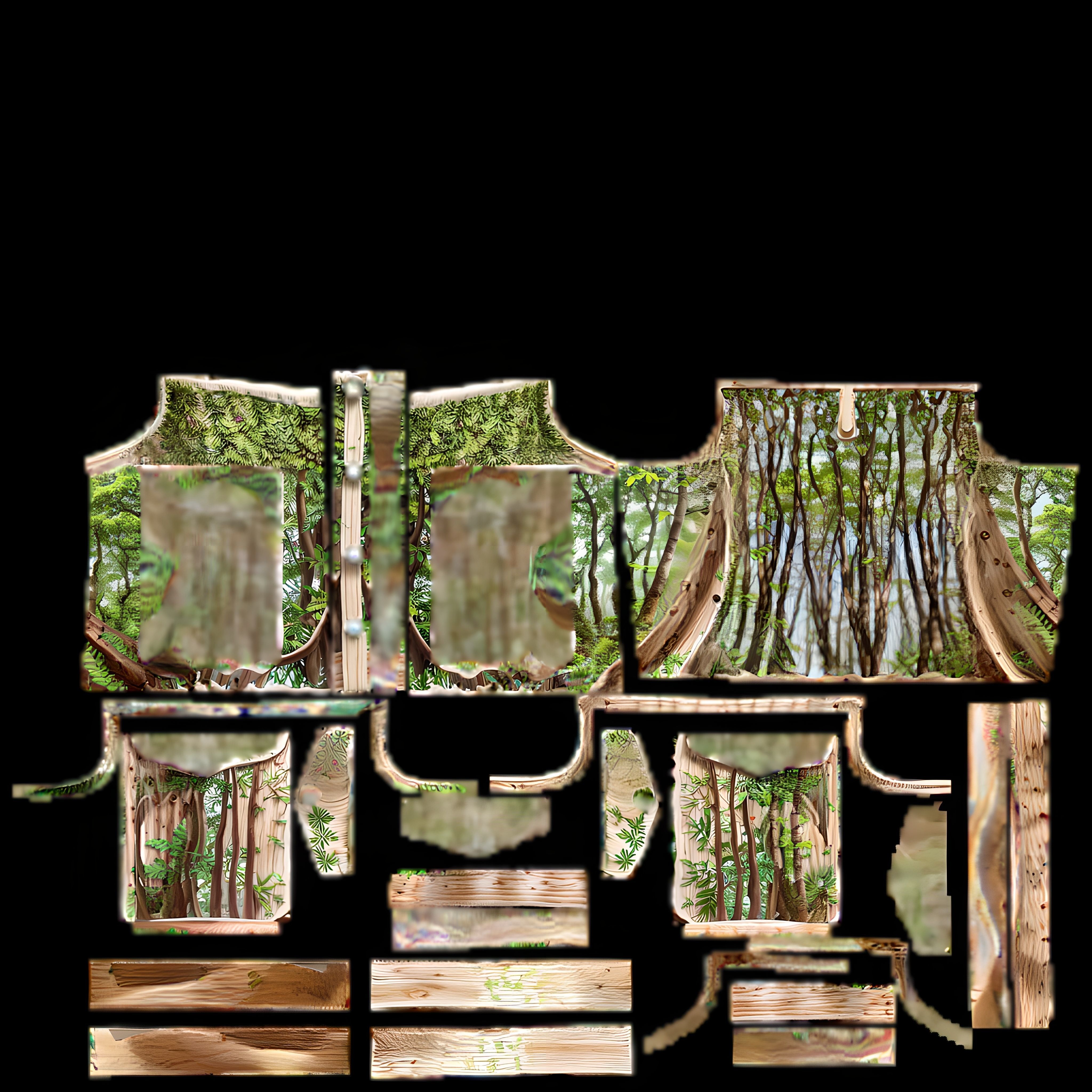 Floral Top PBR 4k Low-poly 3D model_2