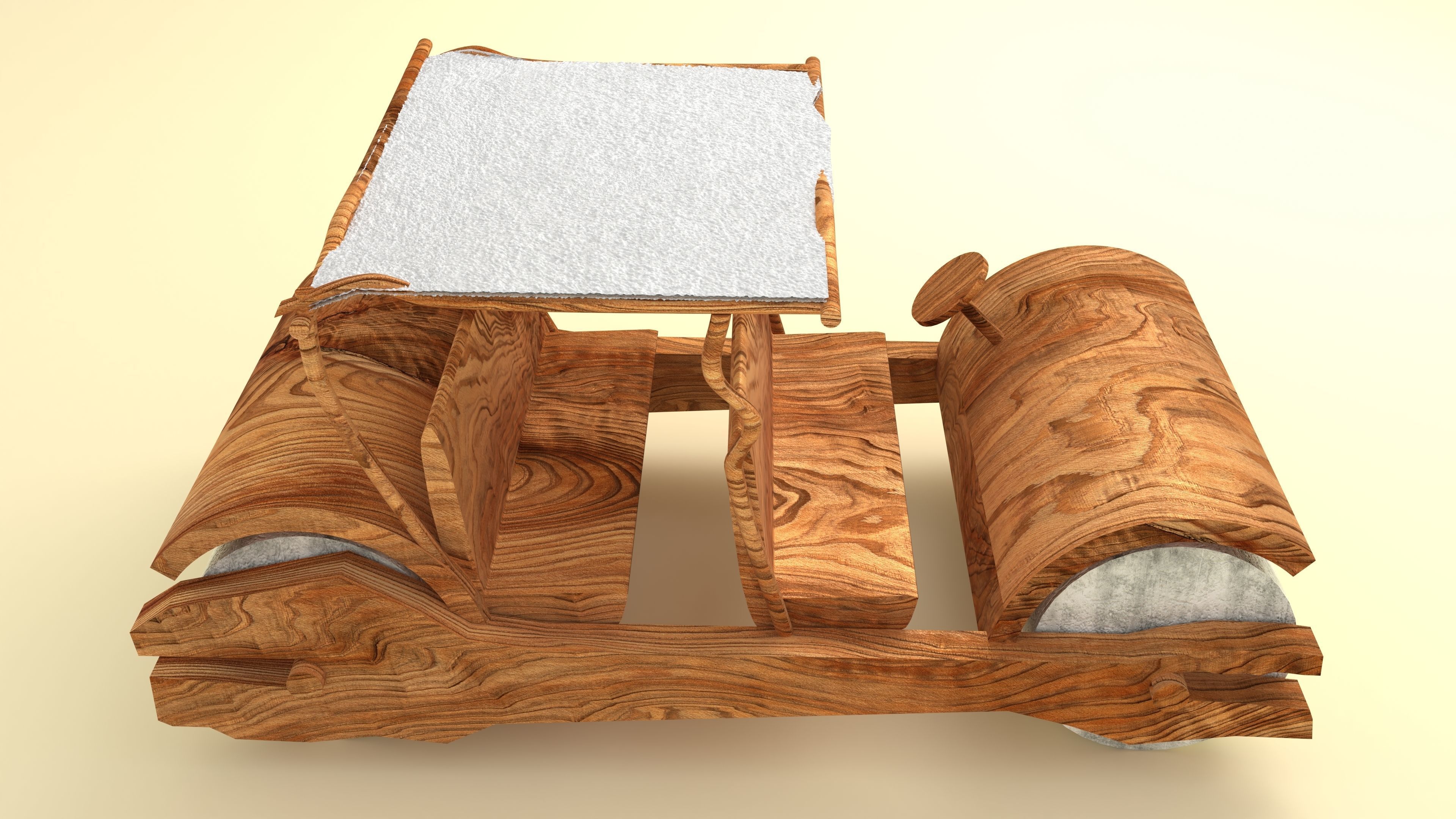 Stone Age Car 4K 3D model_5