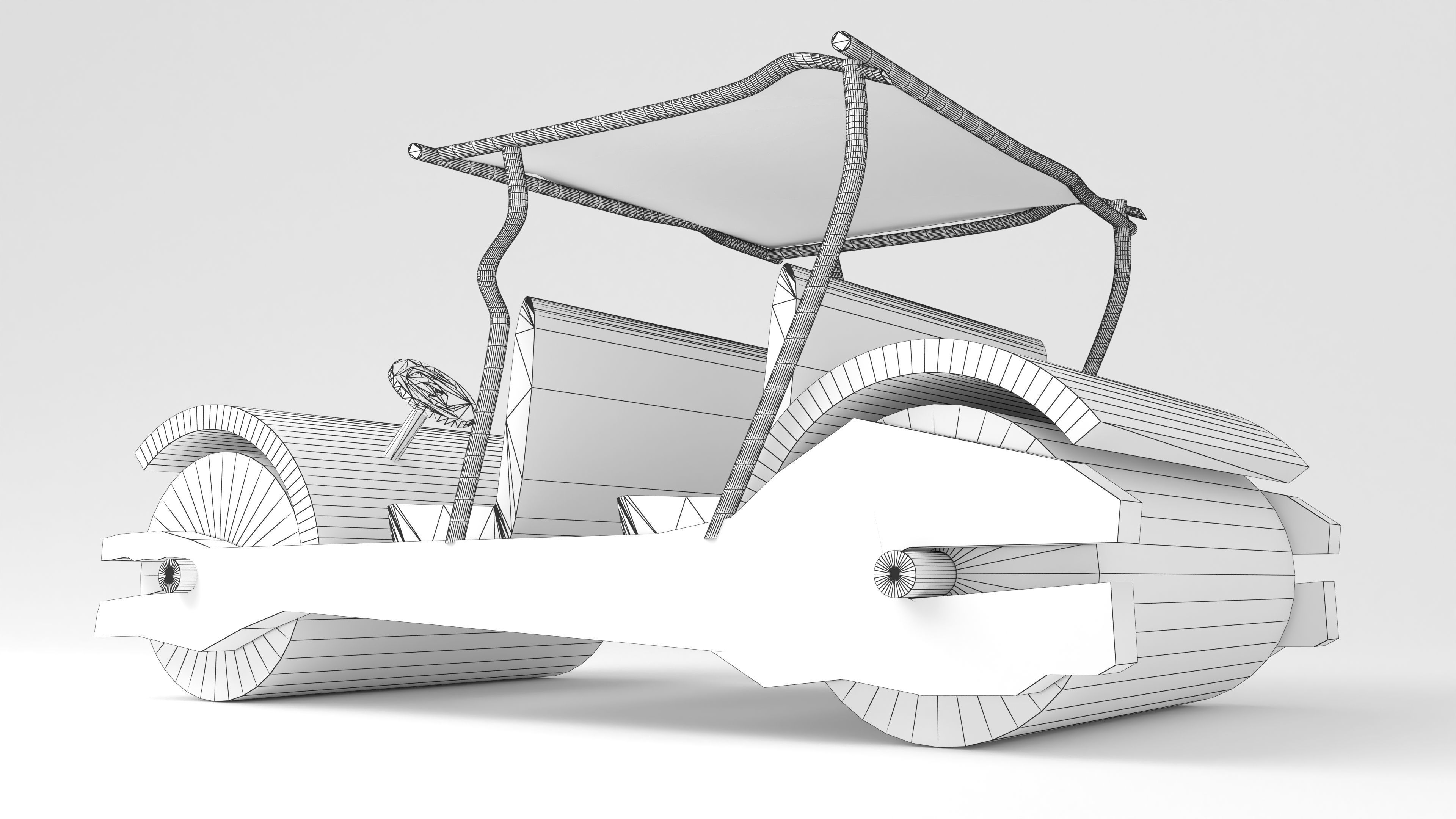 Stone Age Car 4K 3D model_7