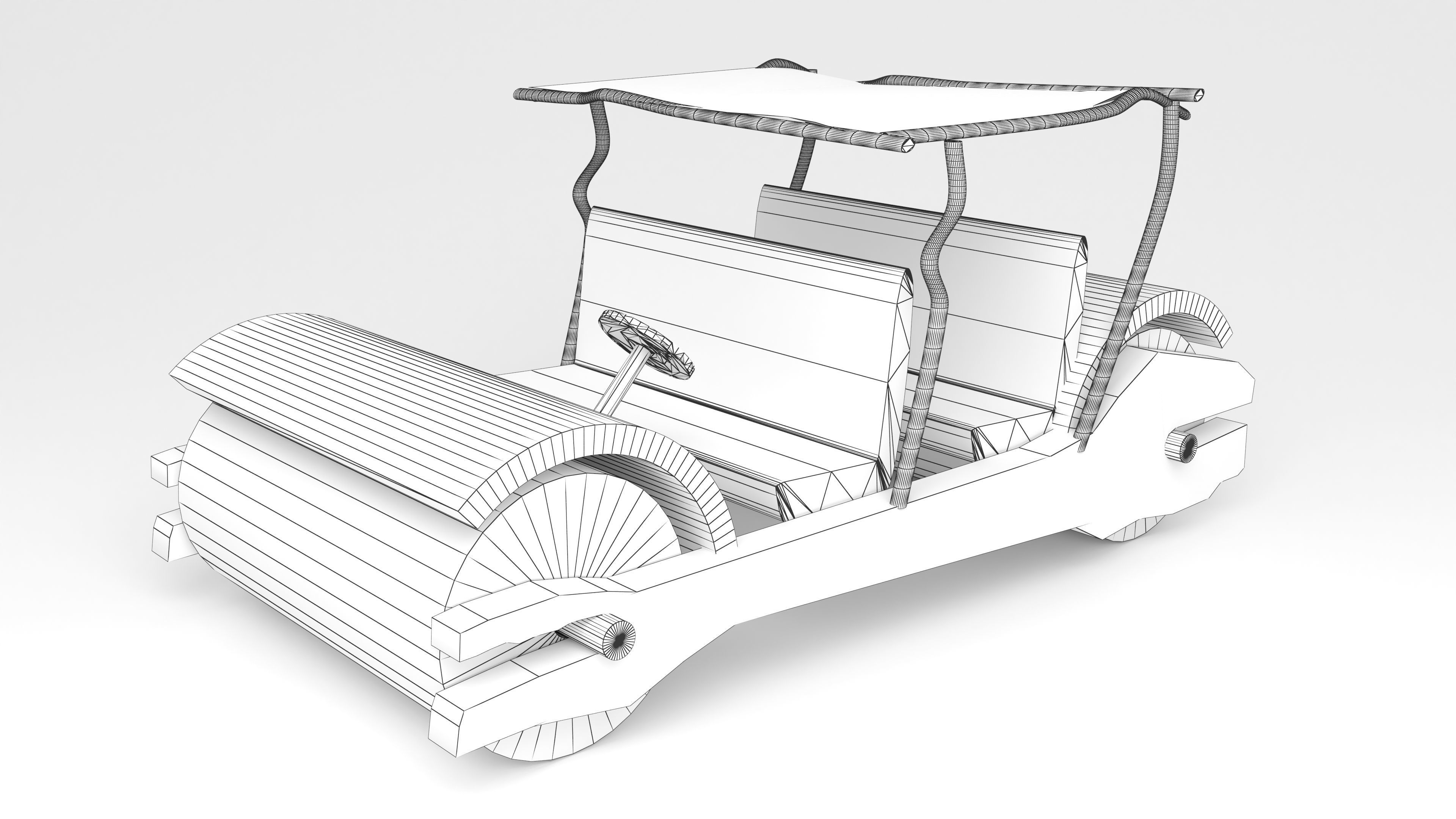 Stone Age Car 4K 3D model_9