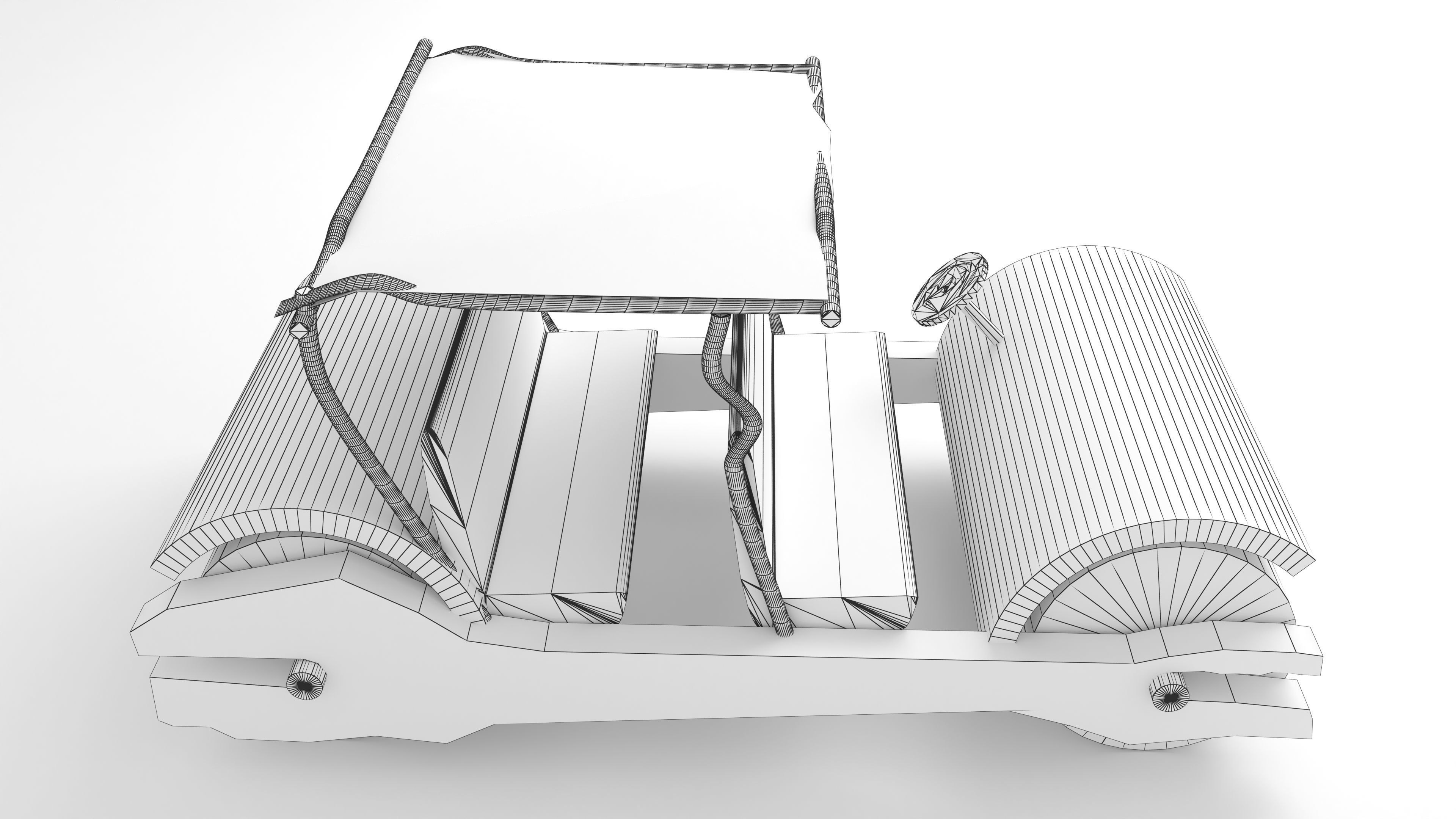 Stone Age Car 4K 3D model_11