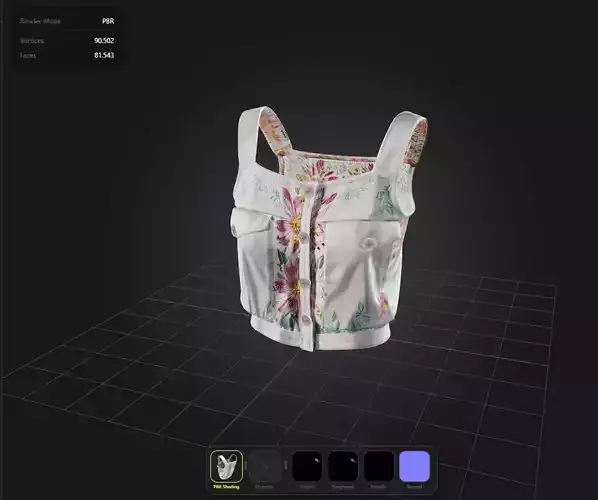 Floral Top PBR 4k