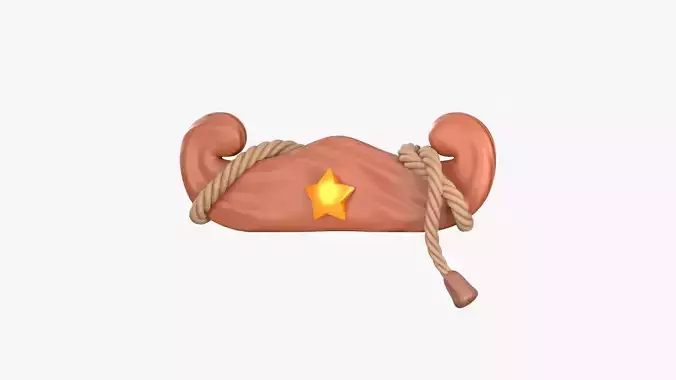 One Star Winning 3D Illustration 3D model