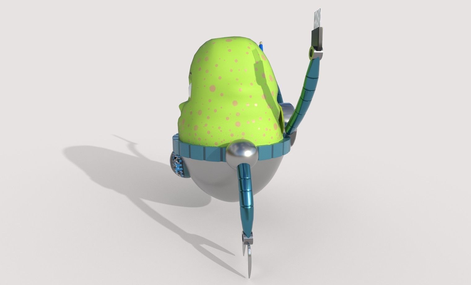 3D low poly Monster character Low-poly 3D model_1