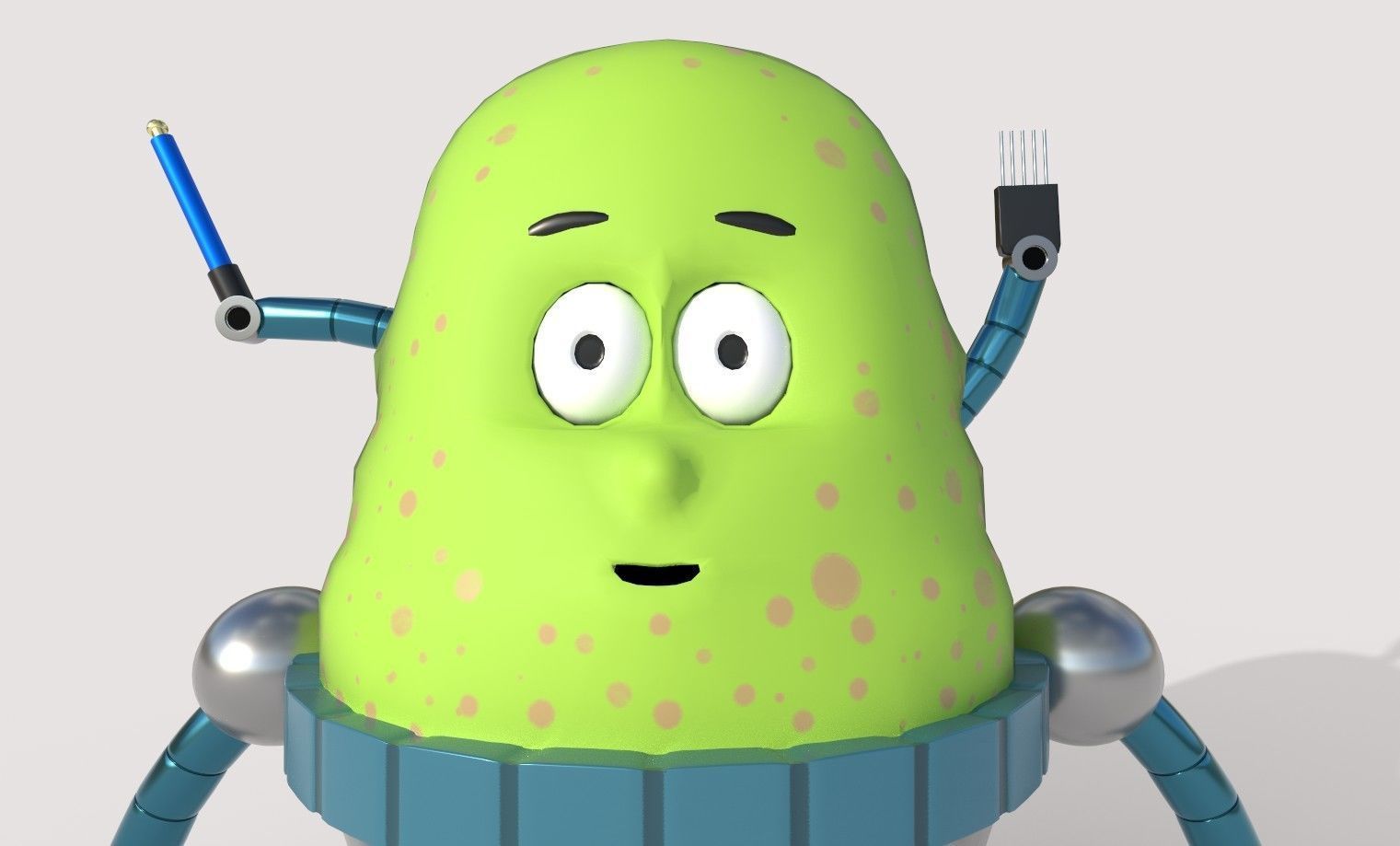 3D low poly Monster character Low-poly 3D model_11