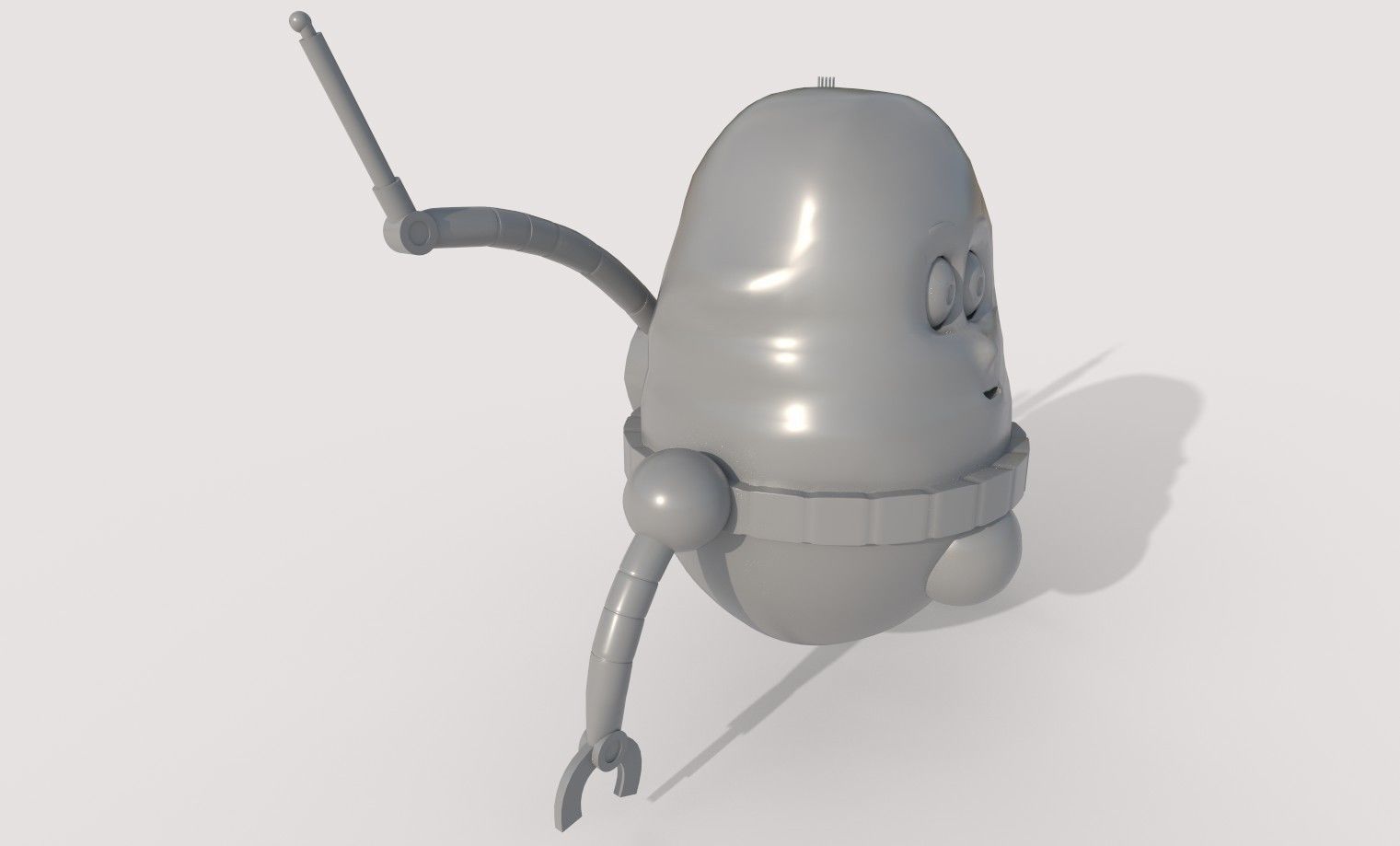 3D low poly Monster character Low-poly 3D model_8