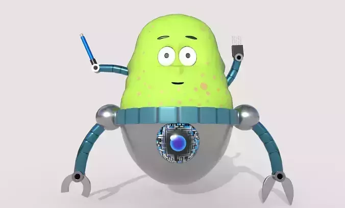 3D low poly Monster character