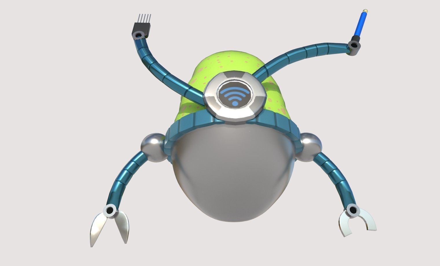 3D low poly Monster character Low-poly 3D model_2