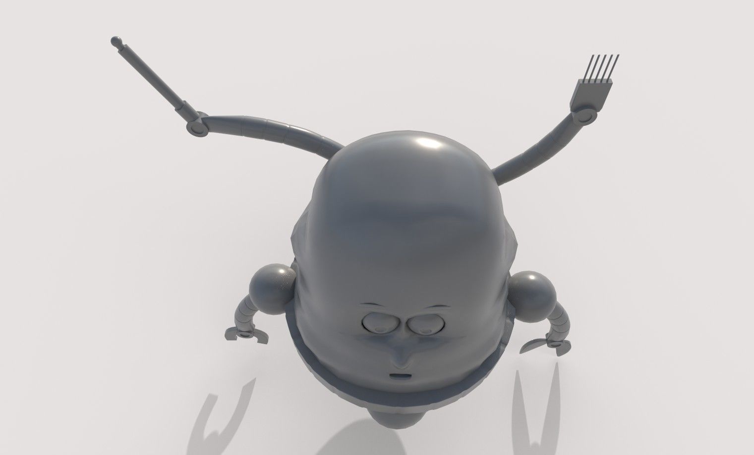 3D low poly Monster character Low-poly 3D model_7