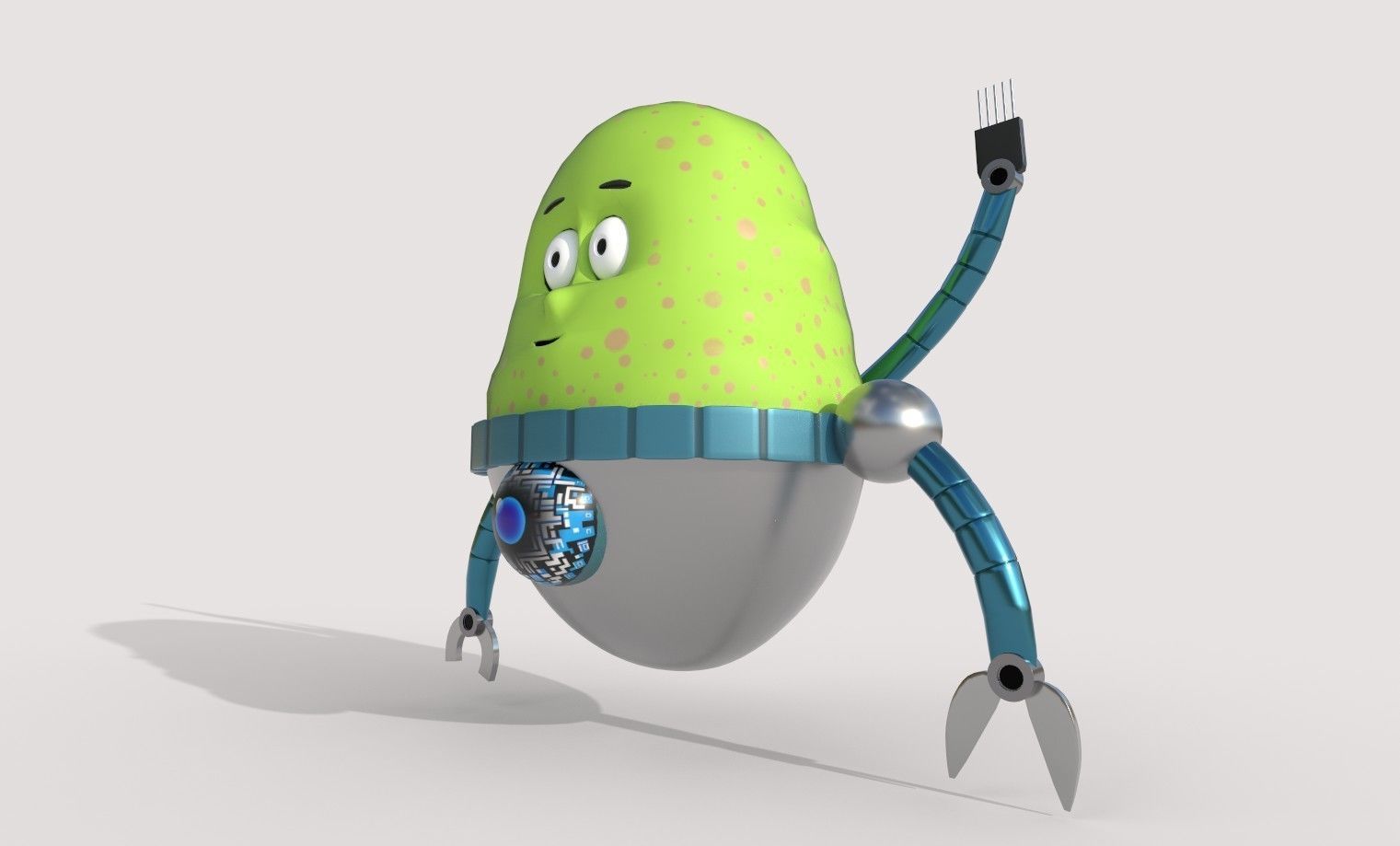 3D low poly Monster character Low-poly 3D model_14