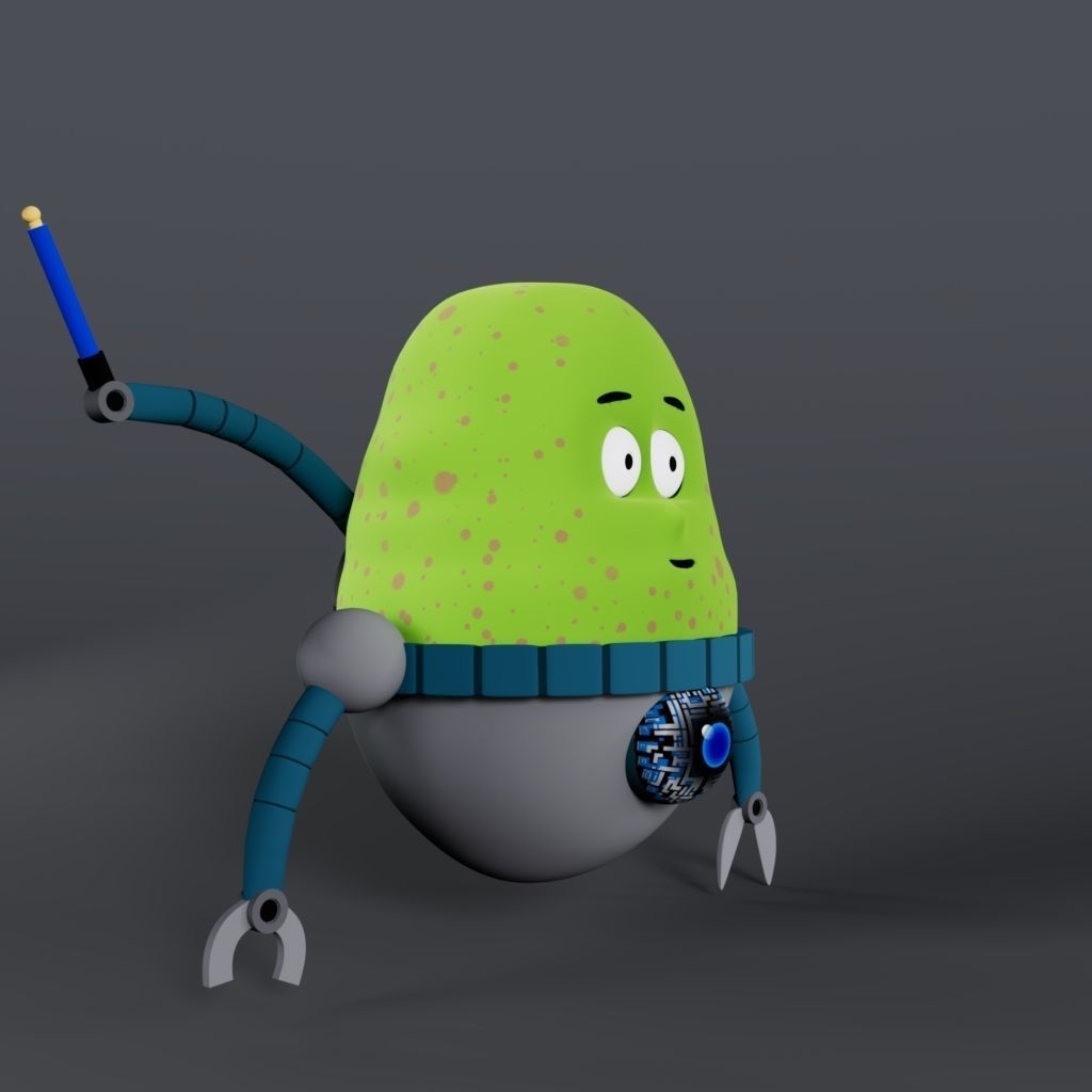 3D low poly Monster character Low-poly 3D model_18