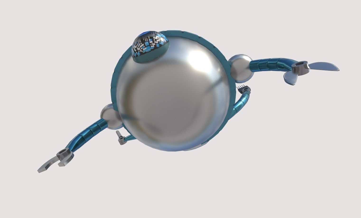 3D low poly Monster character Low-poly 3D model_10