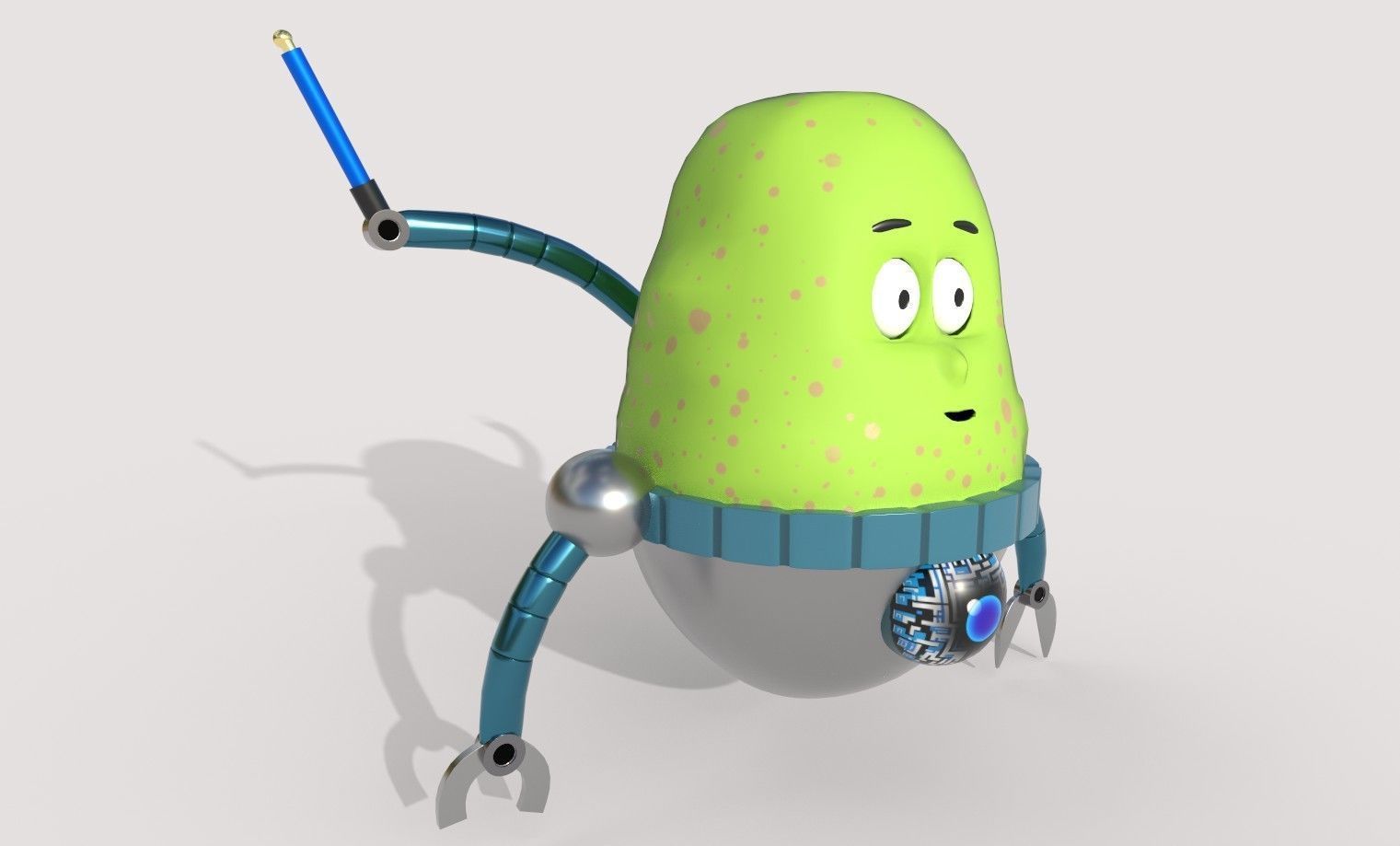 3D low poly Monster character Low-poly 3D model_16