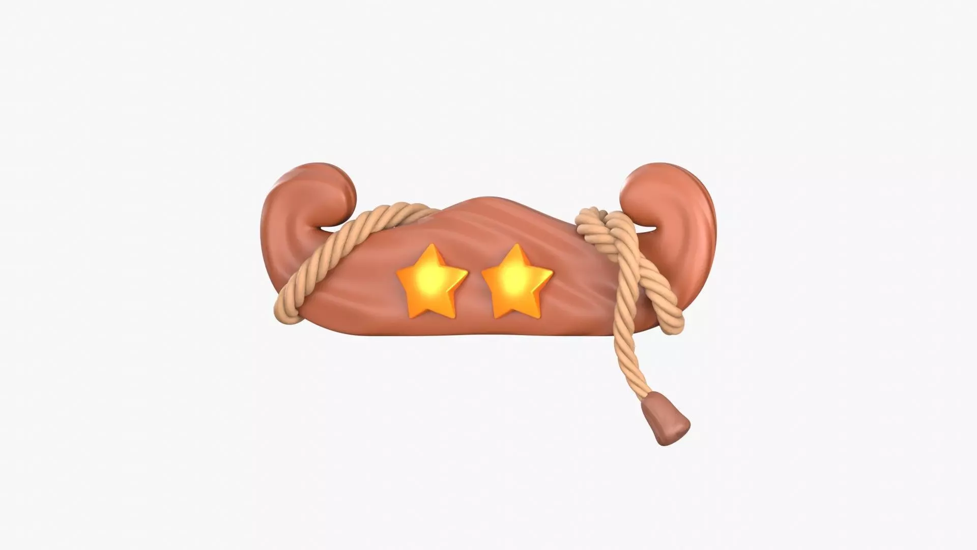 Two Star Winning 3D Illustration 3D model