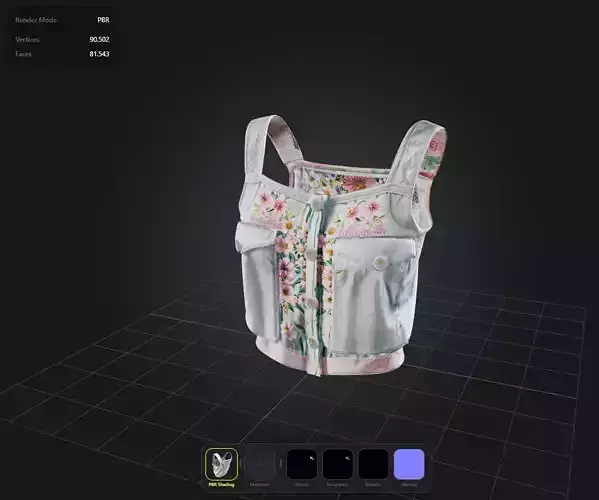 Floral Top PBR 4k 