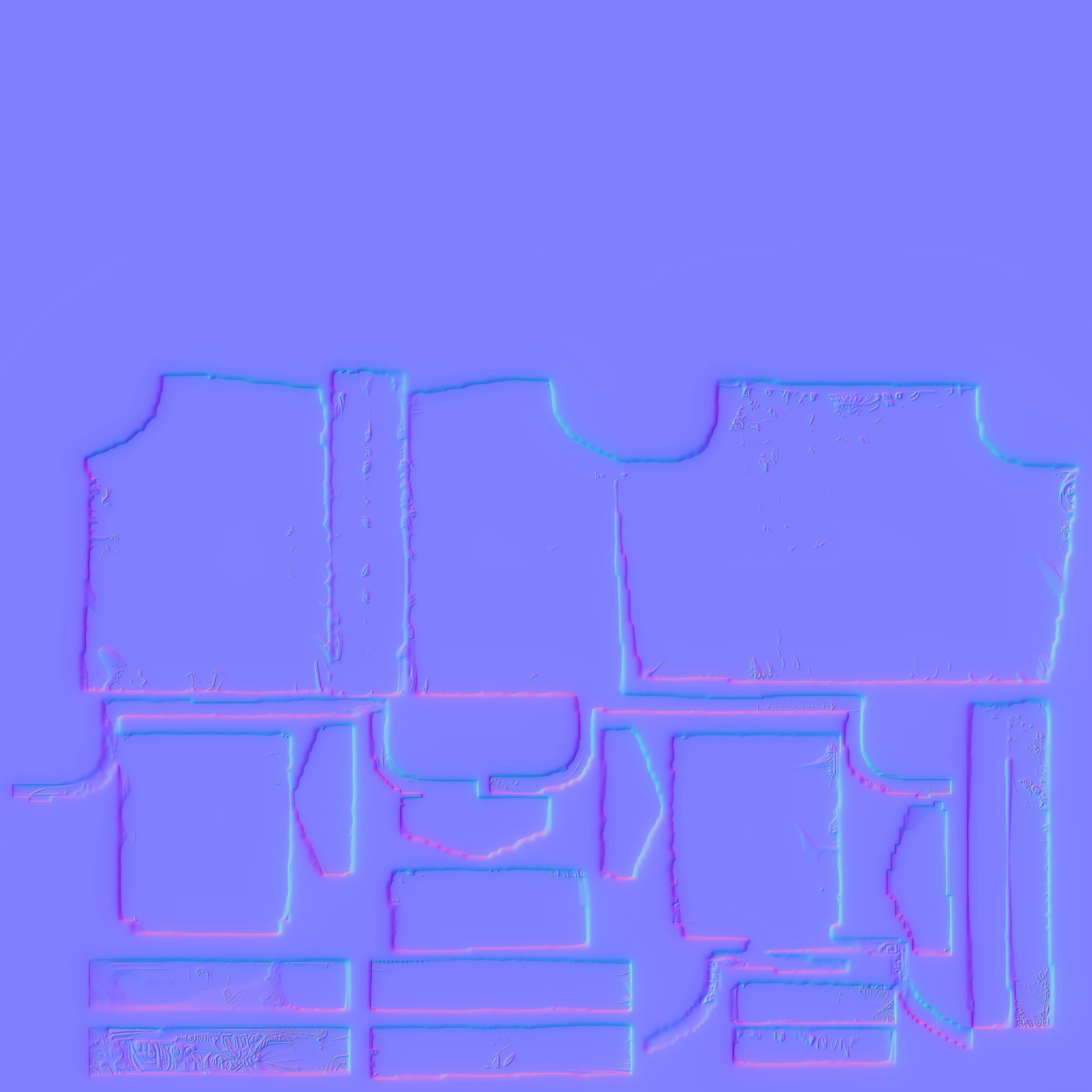 Floral Top PBR 4k  Low-poly 3D model_8