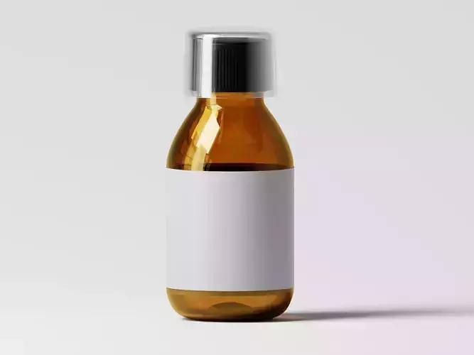 Medicine or Herbal Supplement Bottle 3D Model