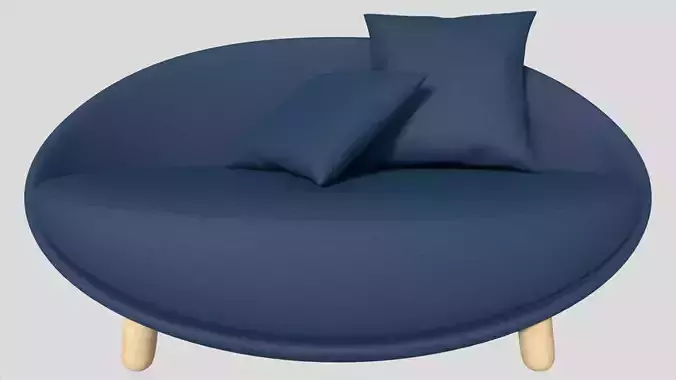 blue love sofa