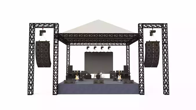 Stage Size 6x8 Rigging base Led Screen Sound Line Array