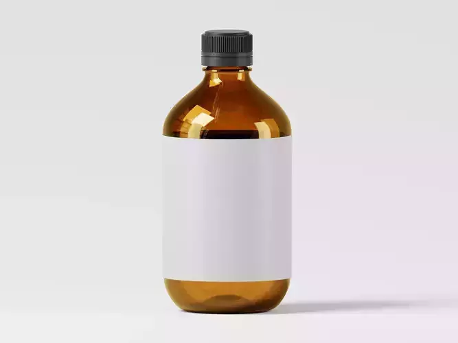 Amber Bottle 3D Model