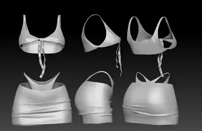 OFLSL24 - Skyler Set Low-poly 3D model