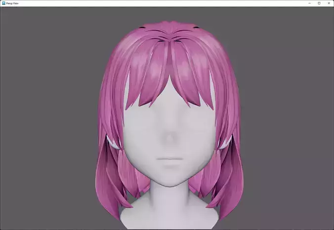 Anime hair style 44 for woman and girl