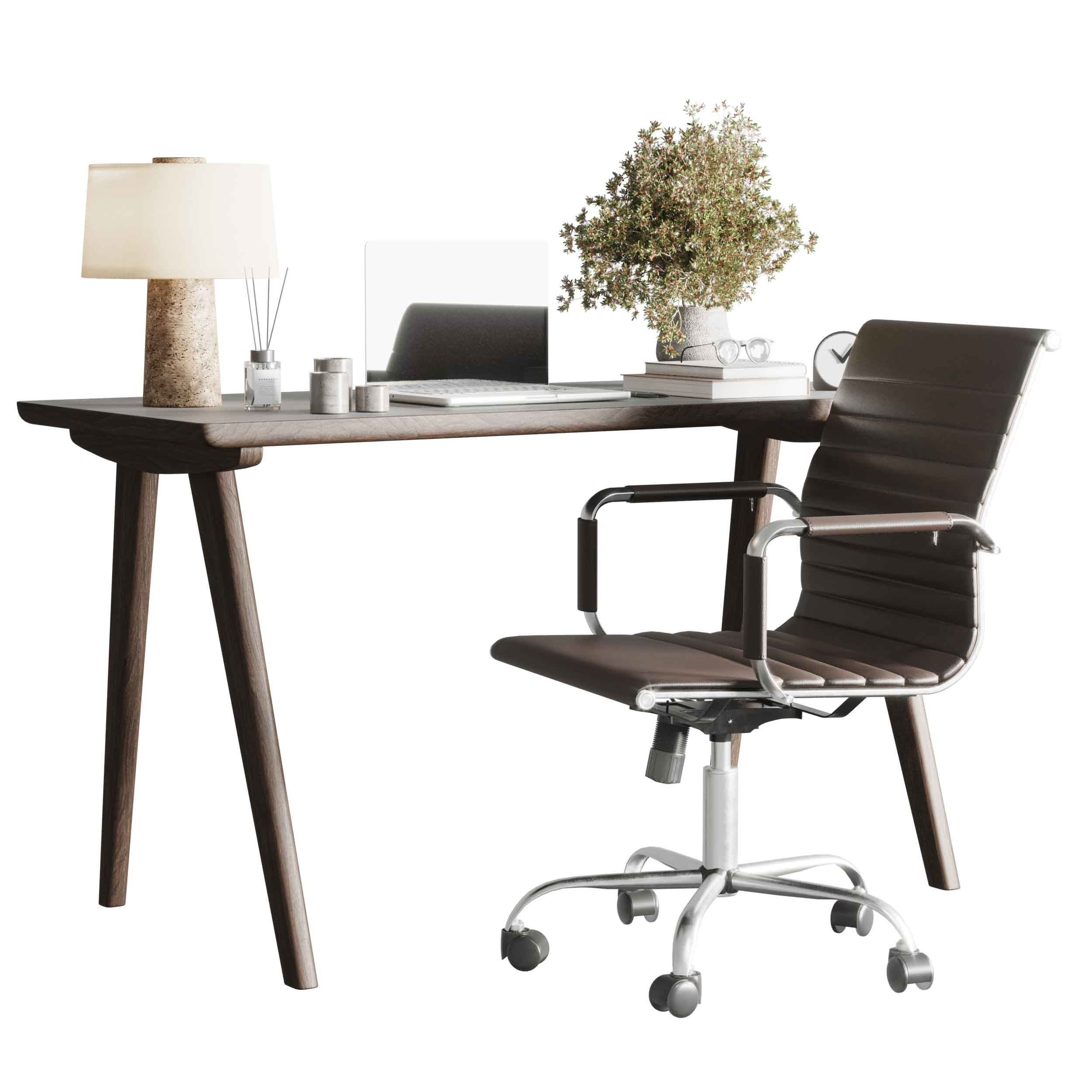 Workplace - Home offfice set - office furniture 40 3D model_2