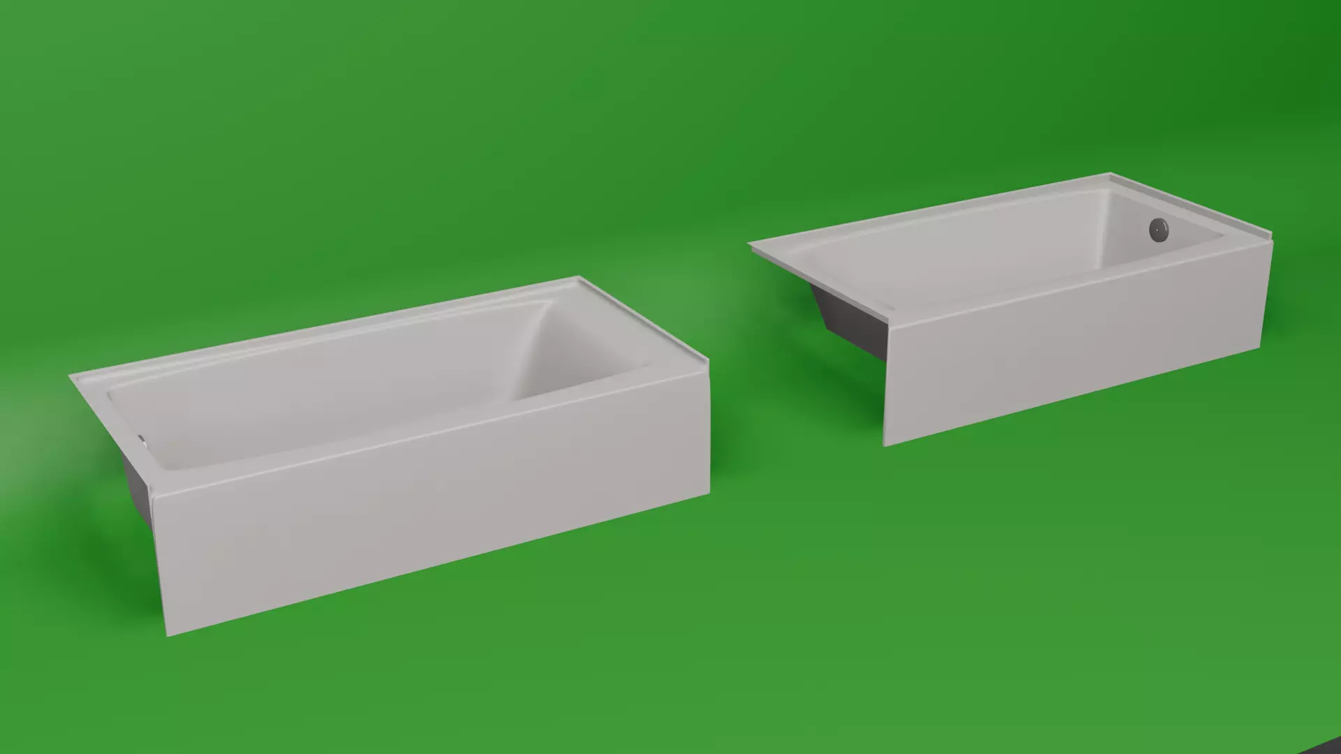 Kohler Entity sixty inch Alcove Tub 3D model
