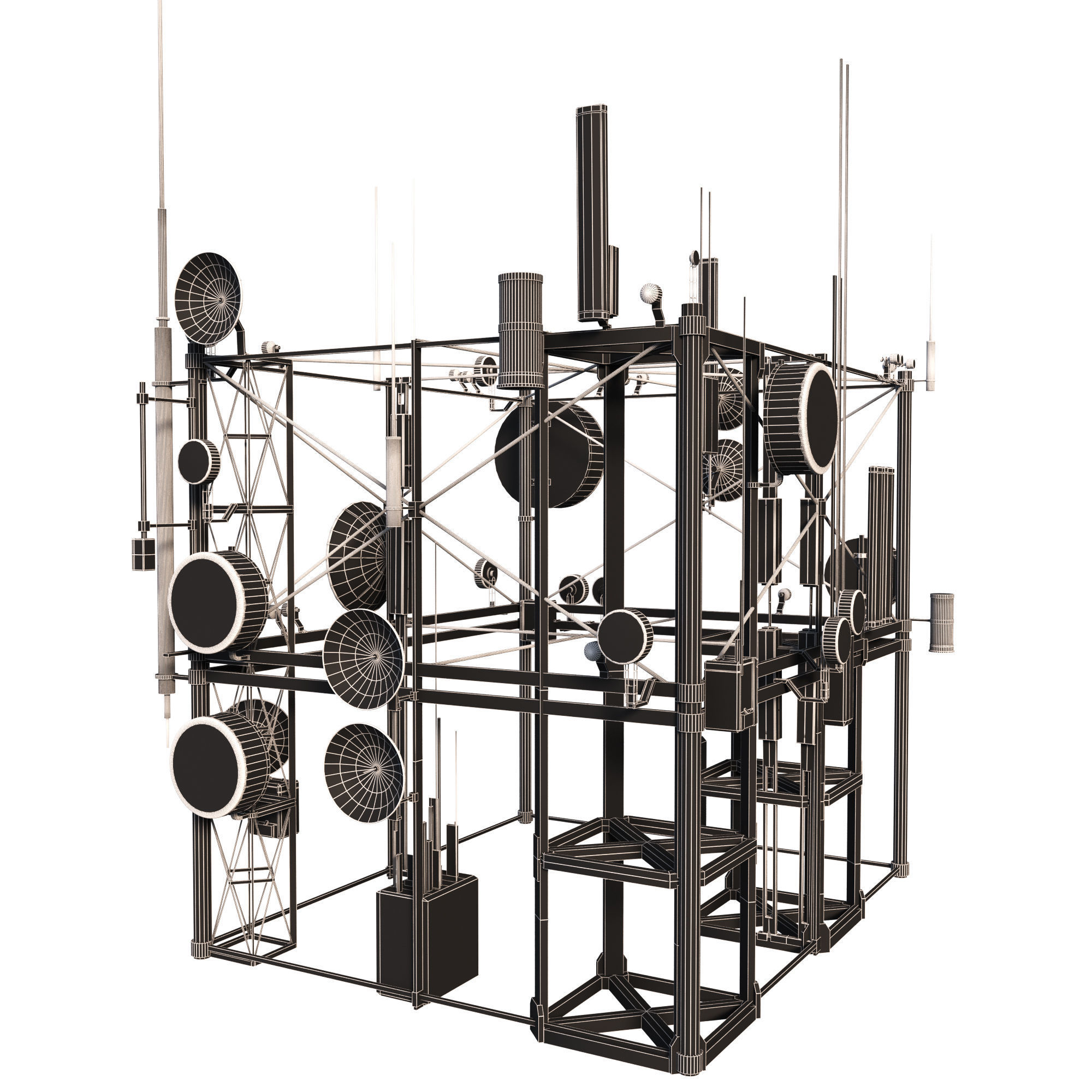 Communication Station 3D model_8