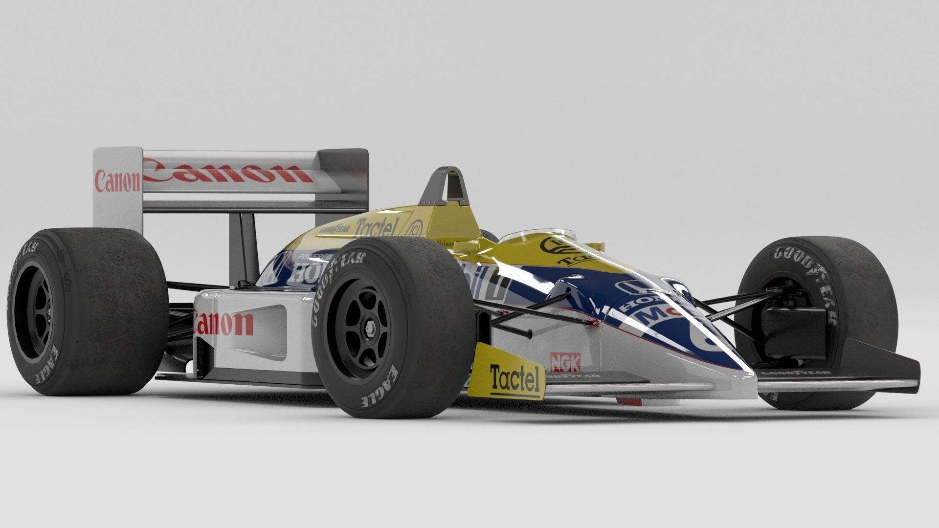 Williams FW11 Formula-1 3D model_7