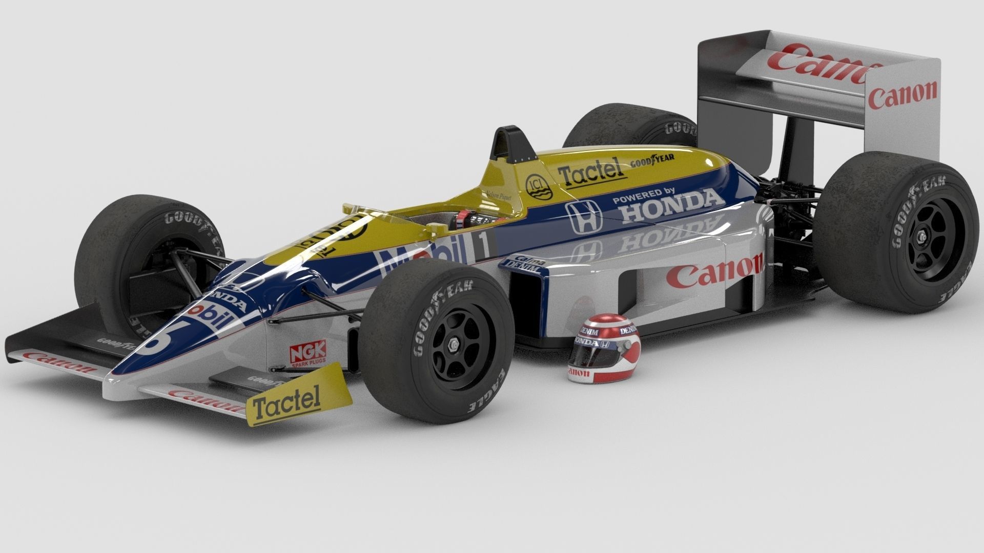 Williams FW11 Formula-1 3D model_9