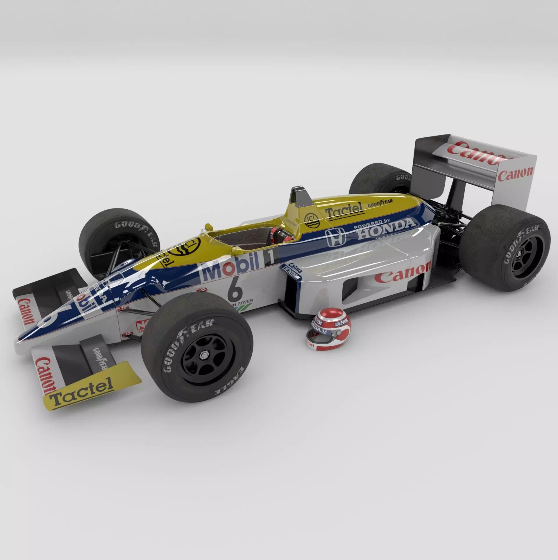 Williams FW11 Formula-1 3D model_0
