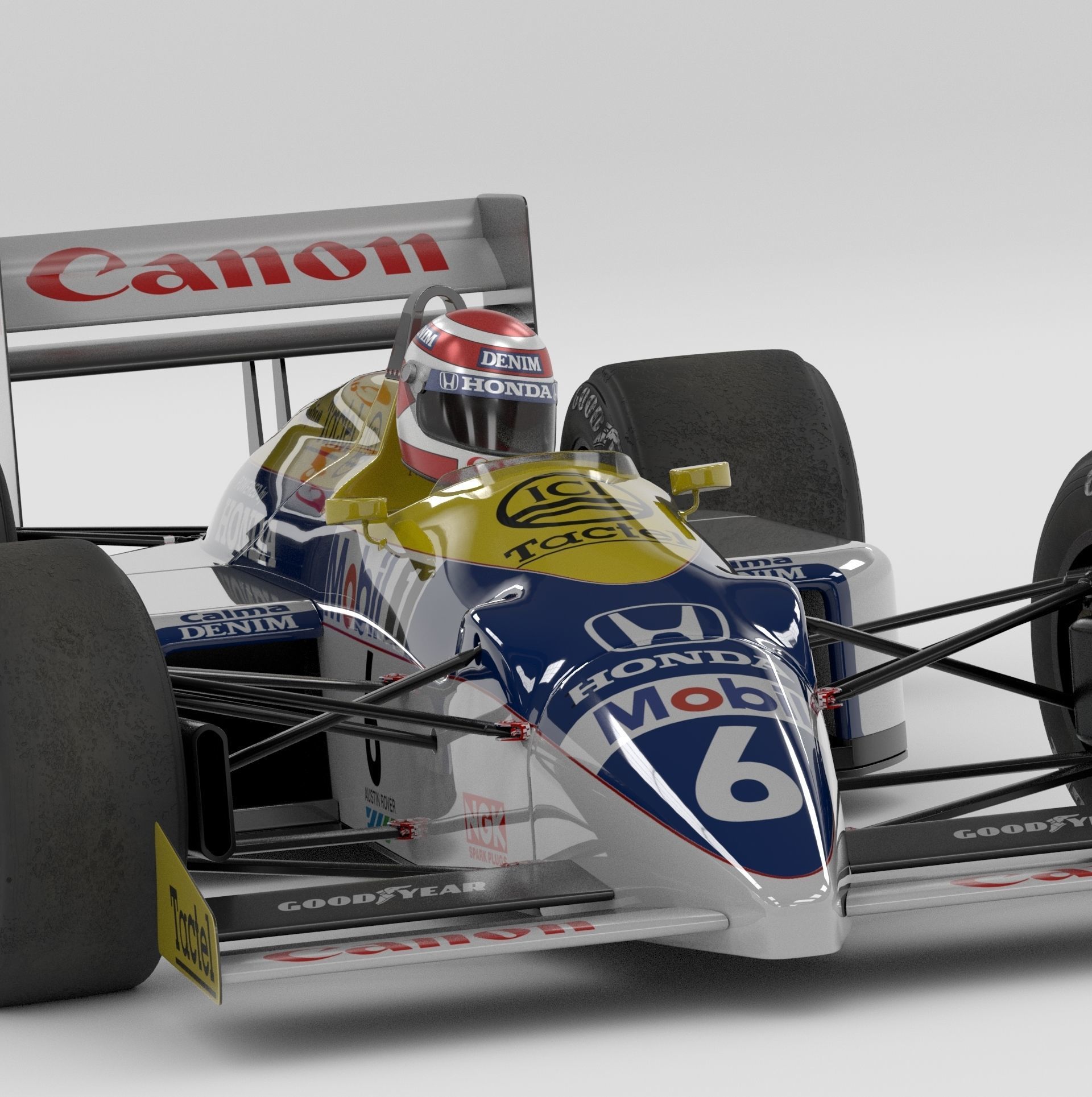 Williams FW11 Formula-1 3D model_1