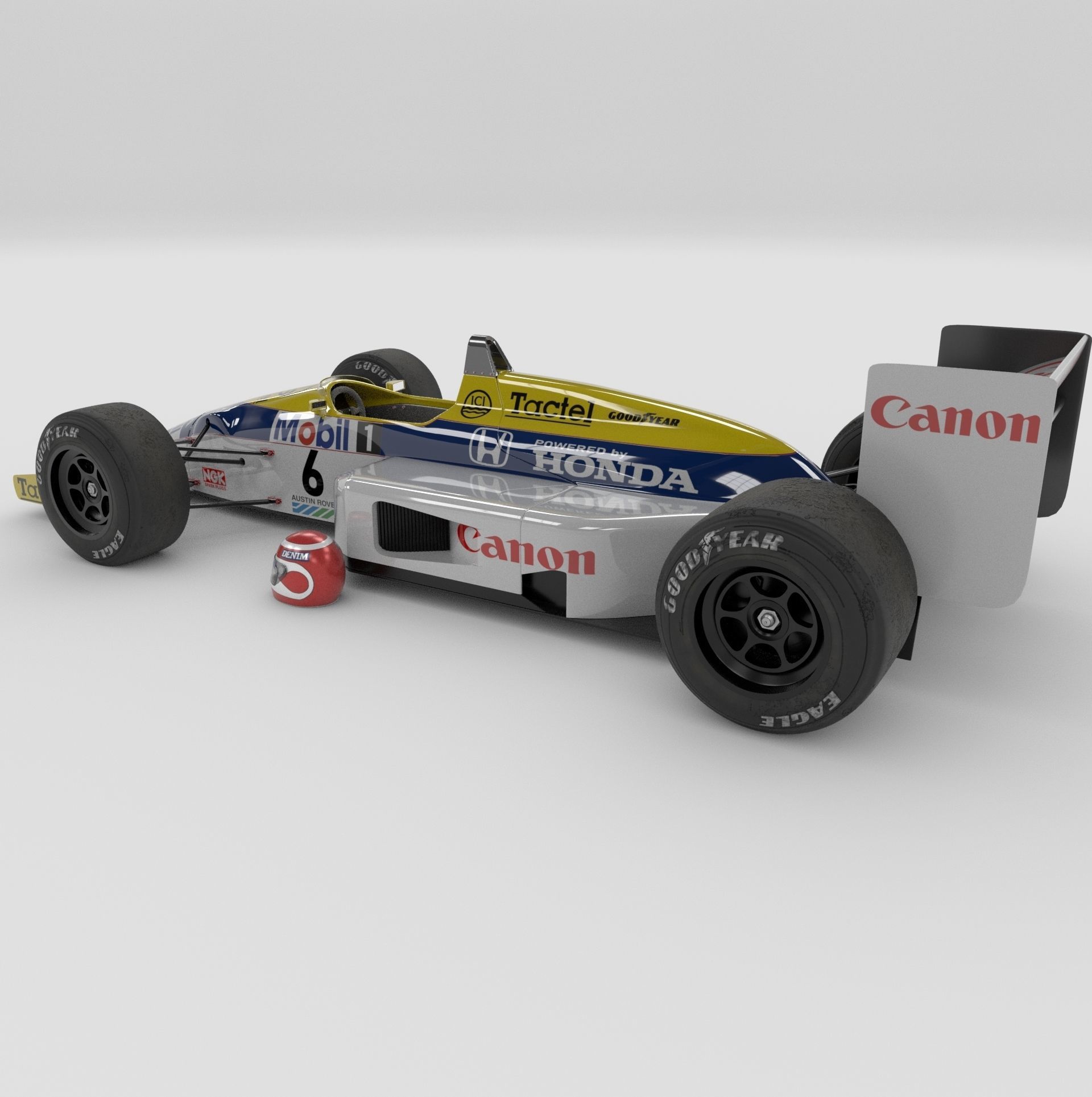Williams FW11 Formula-1 3D model_13