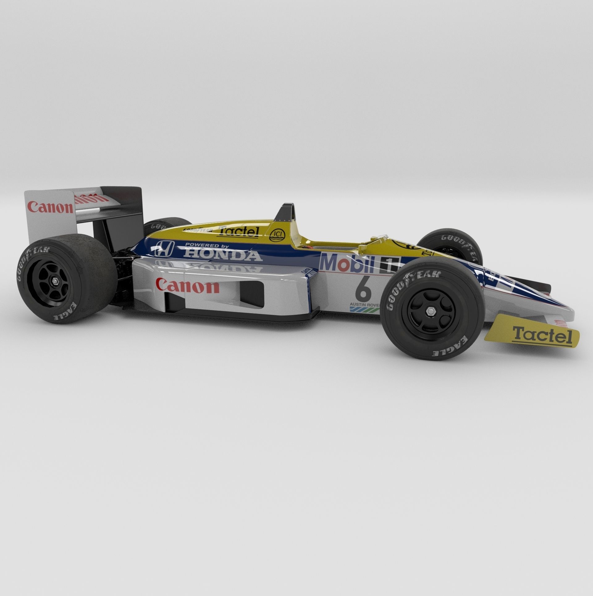 Williams FW11 Formula-1 3D model_3