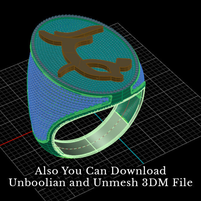 God Ring 3D print model_12