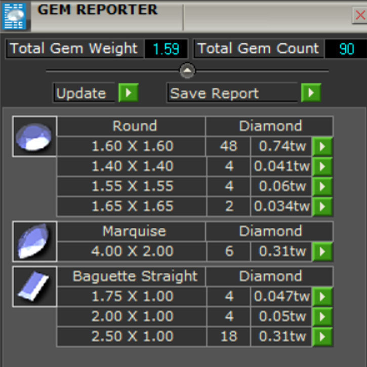 Marquise and Baguette Ring 3D print model_11