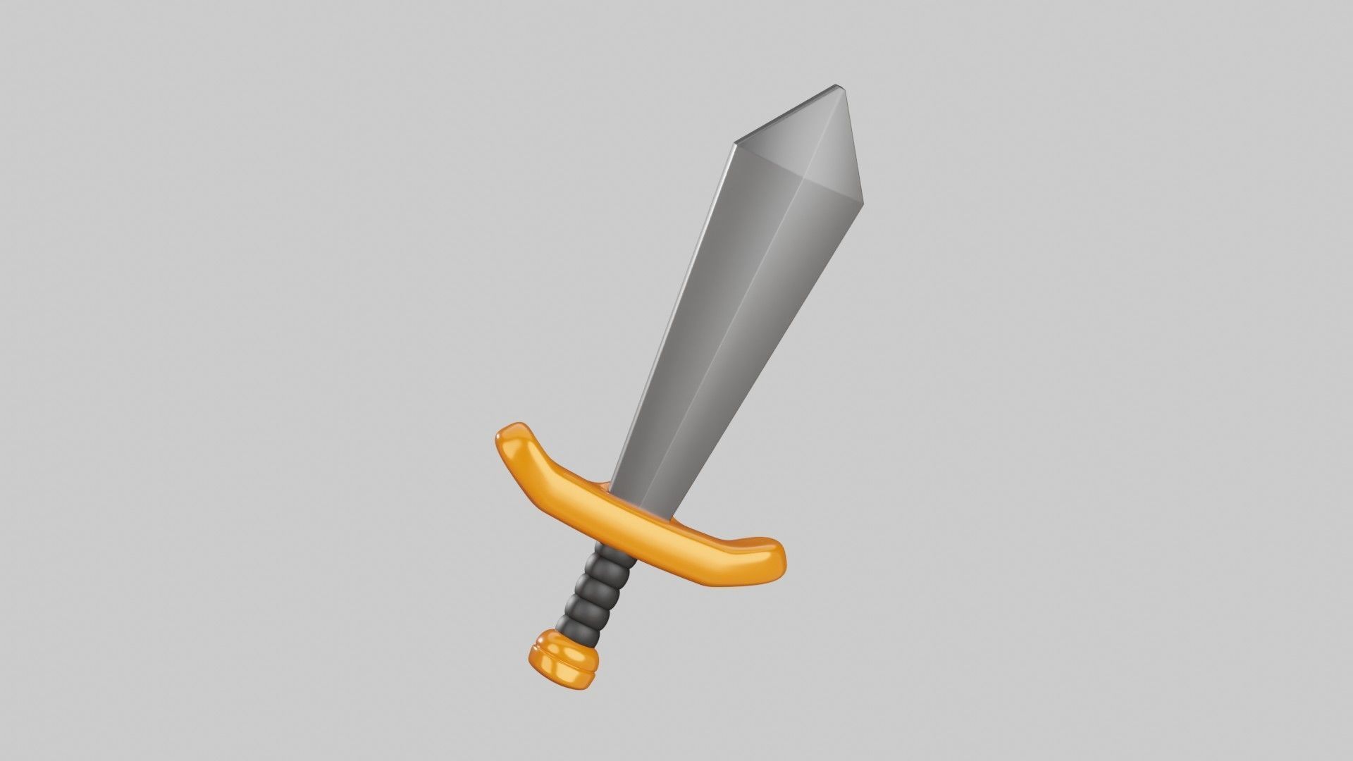 Sword 3D Illustration 3D model_11