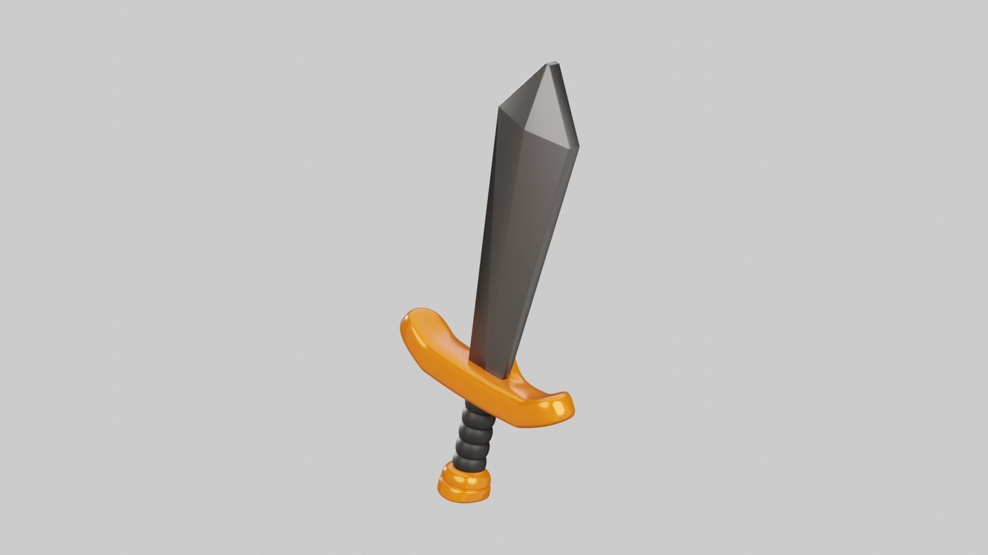 Sword 3D Illustration 3D model_14