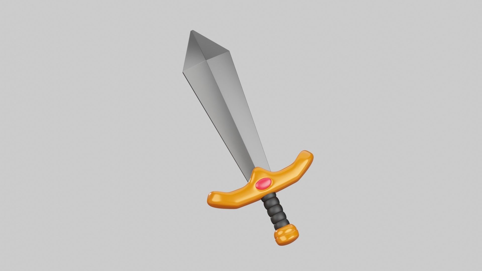 Sword 3D Illustration 3D model_2