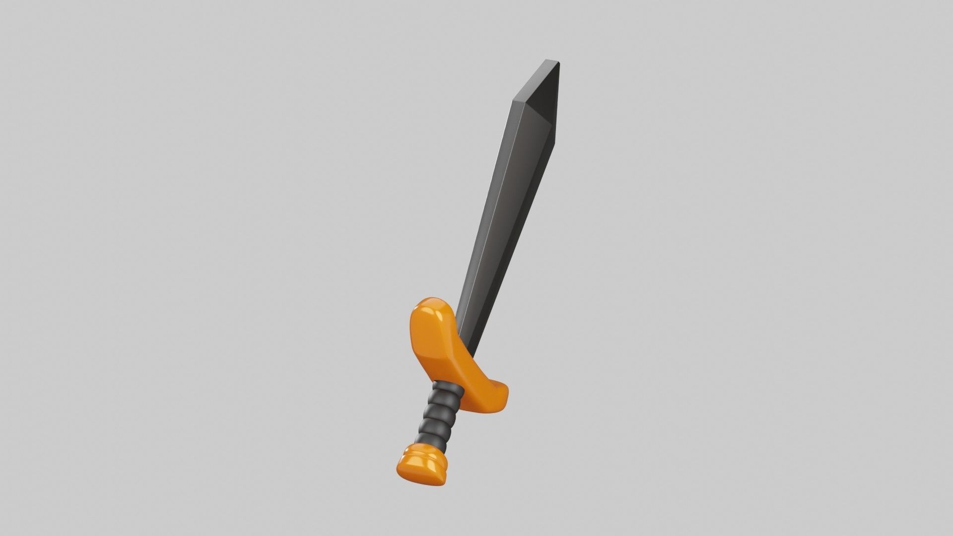Sword 3D Illustration 3D model_8