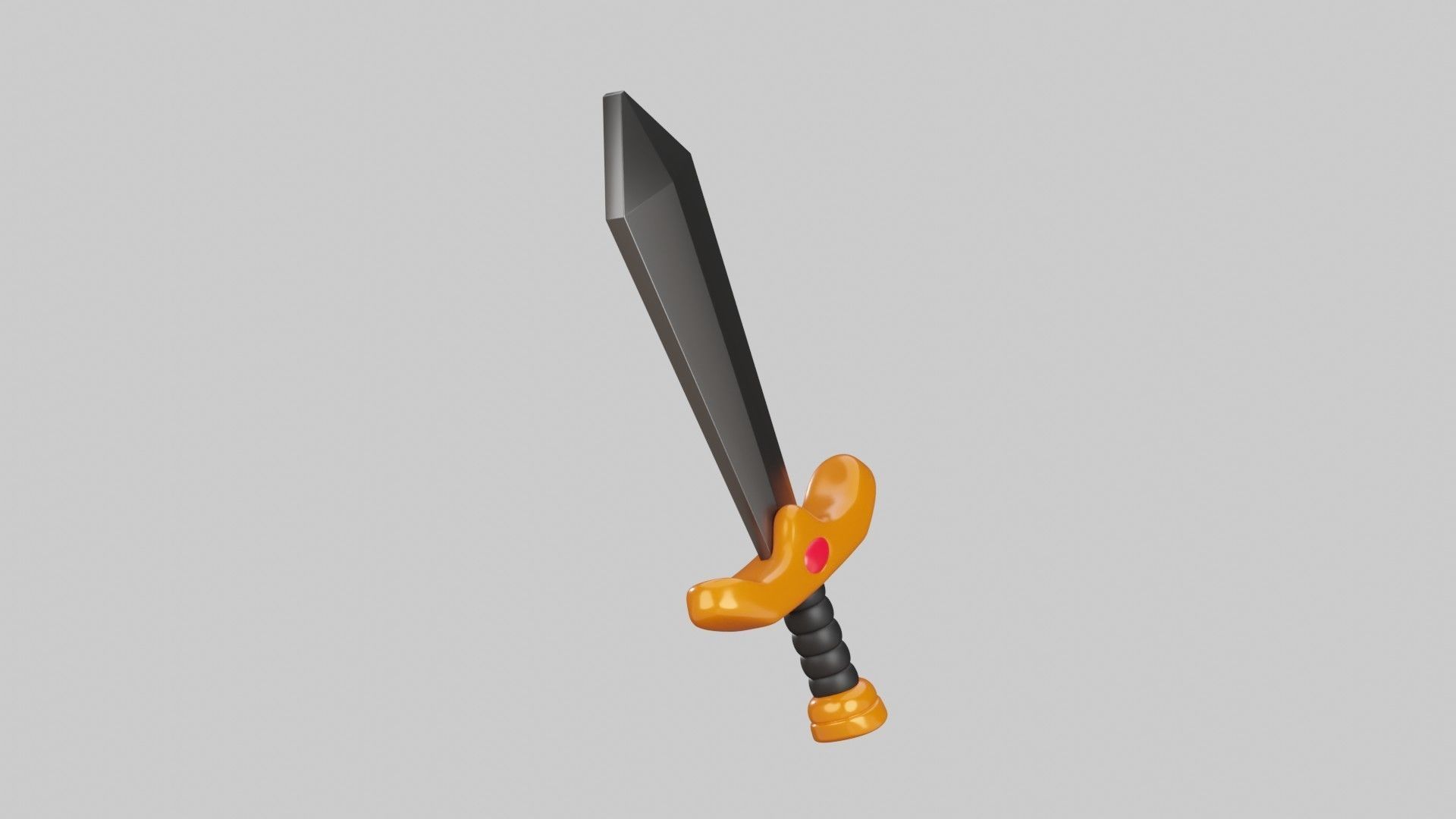 Sword 3D Illustration 3D model_18