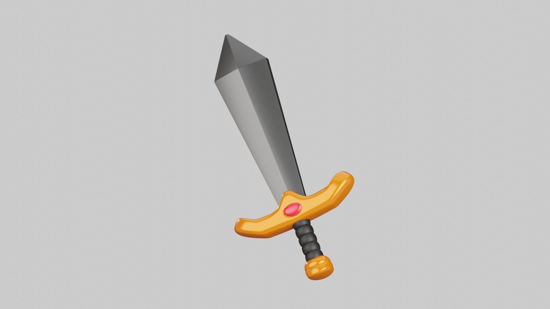 Sword 3D Illustration 3D model_3