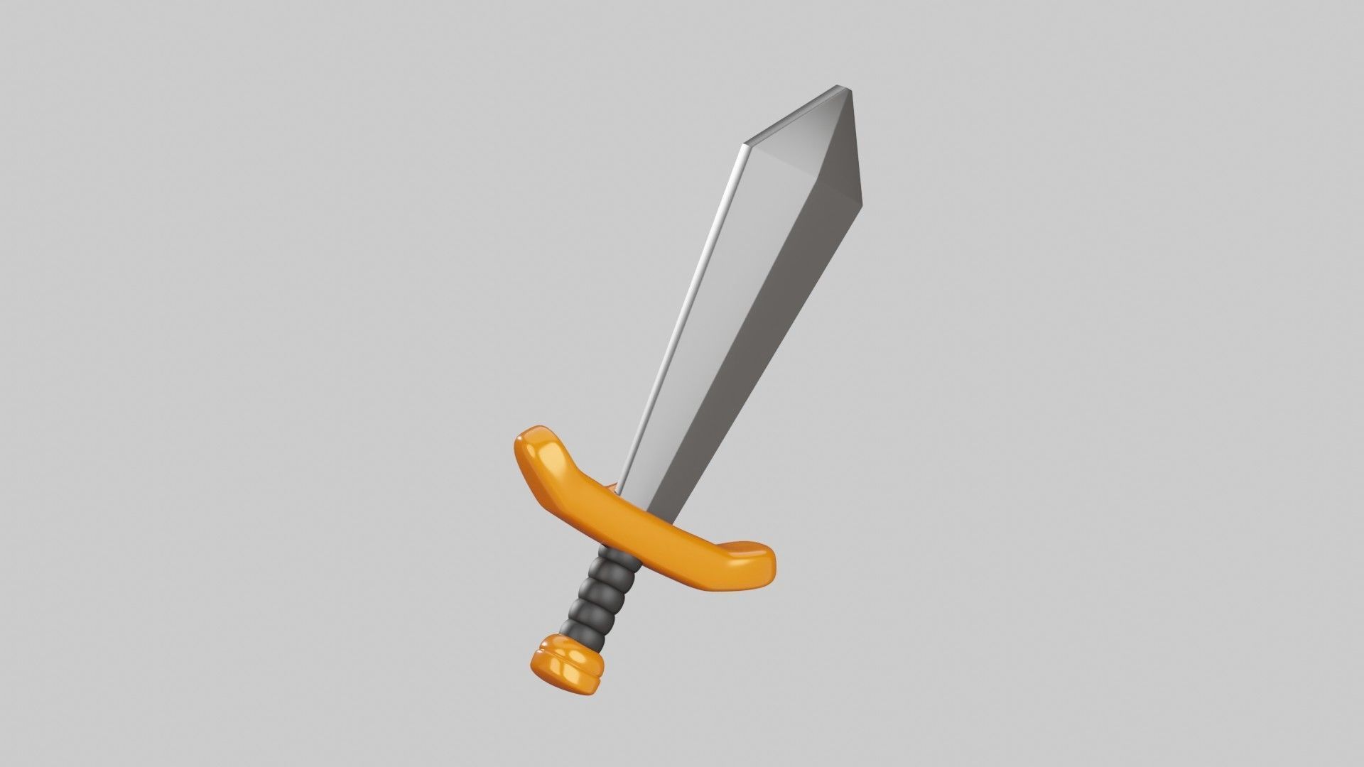 Sword 3D Illustration 3D model_10